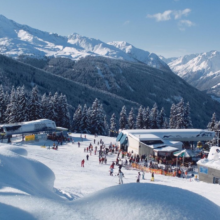Winter in Tiroler Paznauntal in Austria