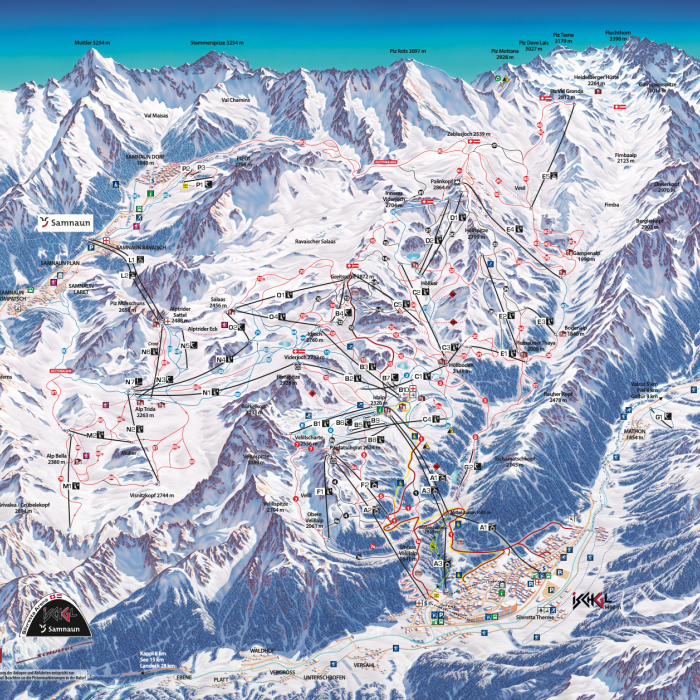 Silvretta-Arena: ISCHGL/SAMAUN